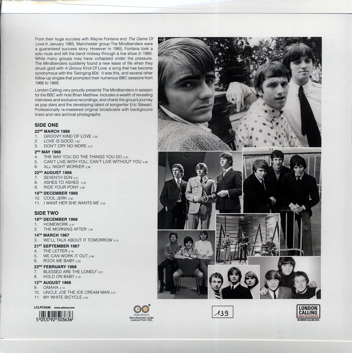 The Minderbenders - Live On Air '66-'68 (numbered ltd.ed.) (180g) (colored vinyl)