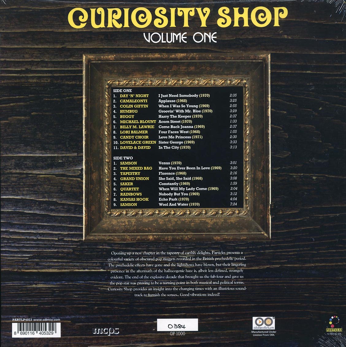 Tapestry, Humbug, Kansas Hook, Etc. - Curiousity Shop Volume 1 (20 tracks) (numbered ltd.ed.) (180g) (blue vinyl)