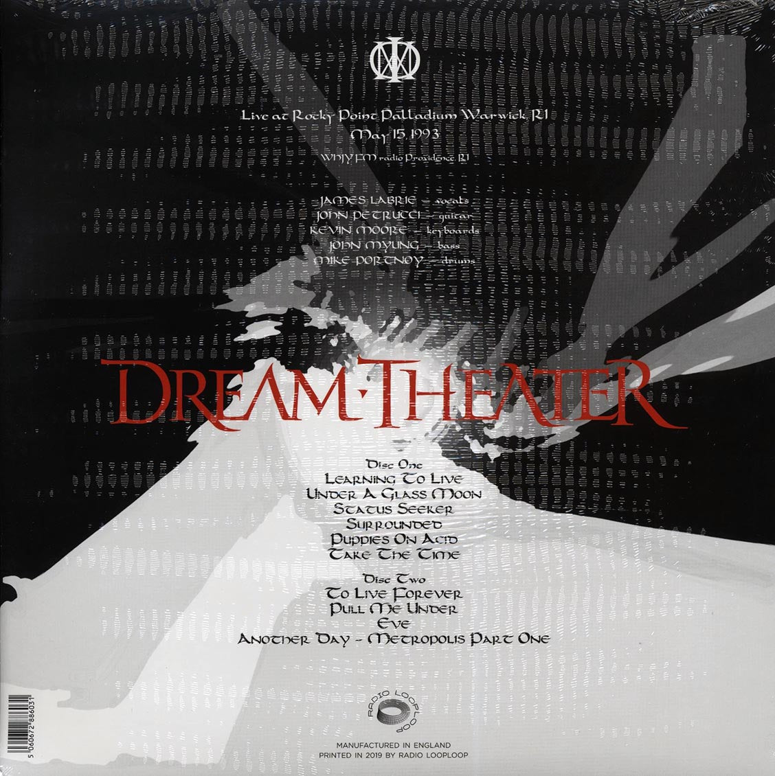 Dream Theater - Live 1993: Rocky Point Palladium, Warwick, RI (ltd. 500 copies made) (2xLP)