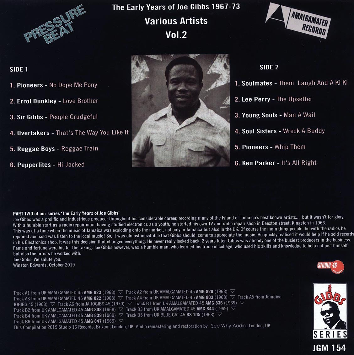 Lee Perry, The Reggae Boys, The Pioneers, Etc. - The Early Years Of Joe Gibbs 1967-1973 Volume 2