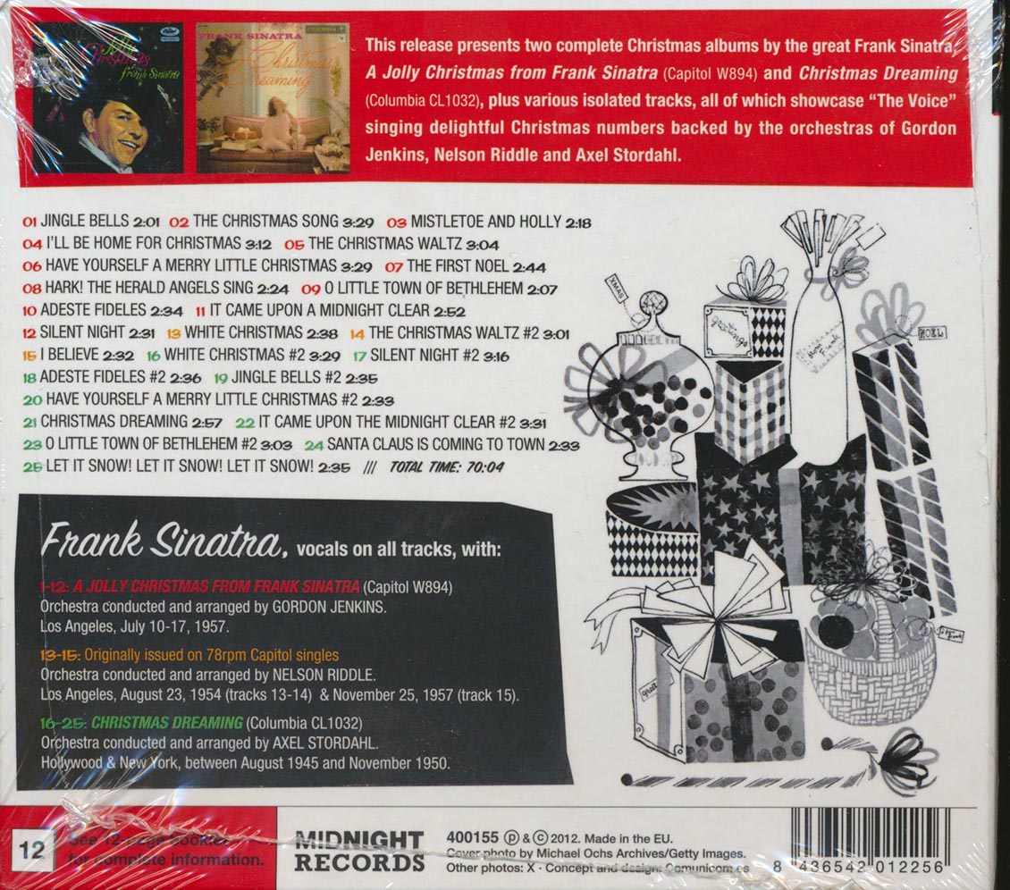 Frank Sinatra - A Jolly Christmas From Frank Sinatra + Christmas Dreaming (2 albums on 1 CD) (25 tracks) (+ 4 bonus tracks) (incl. 12-page booklet)
