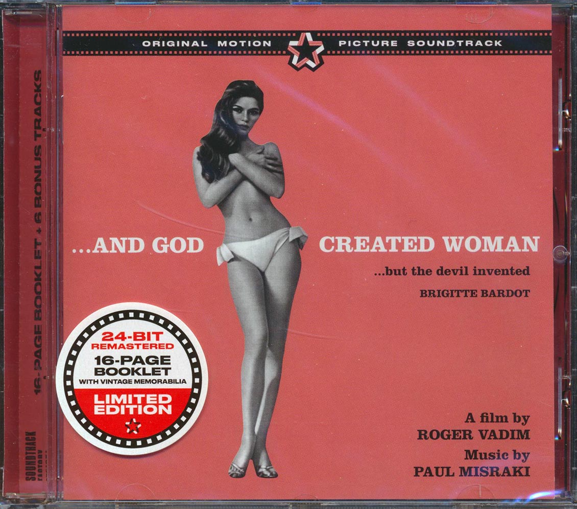 Paul Misraki, Brigitte Bardot - And God Created Woman Original Motion Picture Soundtrack (25 tracks) (+ 7 bonus tracks) (ltd. ed.) (incl. 16-page booklet) (24-bit mastering) (remastered)