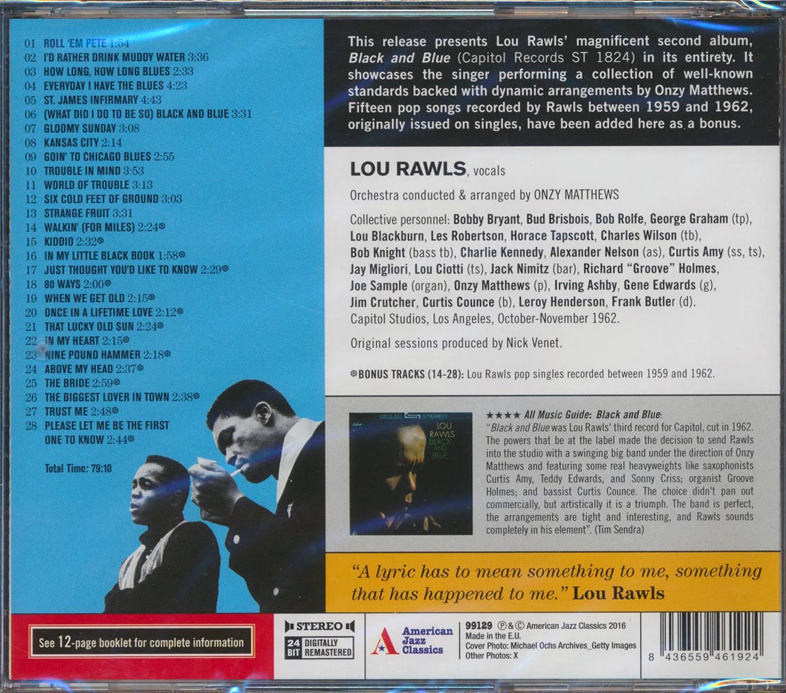Lou Rawls - Black And Blue (28 tracks) (+ 16 bonus tracks) (incl. 12-page booklet) (24-bit mastering) (remastered)