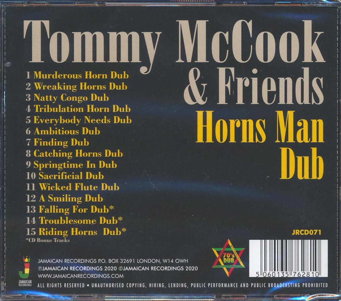 Tommy McCook & Friends - Horns Man Dub