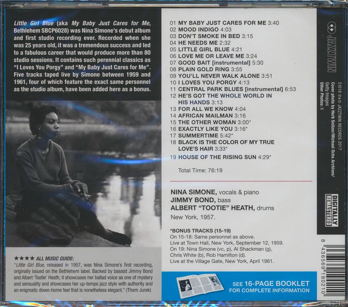 Nina Simone - Little Girl Blue (+ 6 bonus tracks) (ltd. ed.) (incl. 16-page booklet) (remastered)