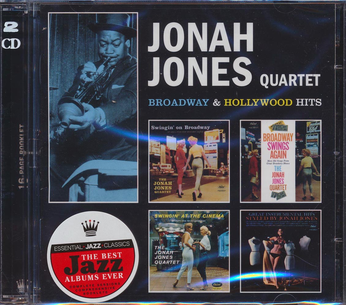 Jonah Jones Quartet - Broadway & Hollywood Hits: Swingin' On Broadway + Broadway Swings Again + Swingin' At The Cinema + Greatest Instrumental Hits Styled By Jonah Jones (4 albums on 2 CDs) (63 tracks) (+ 15 bonus tracks) (2xCD) (incl. 16-page booklet) (2