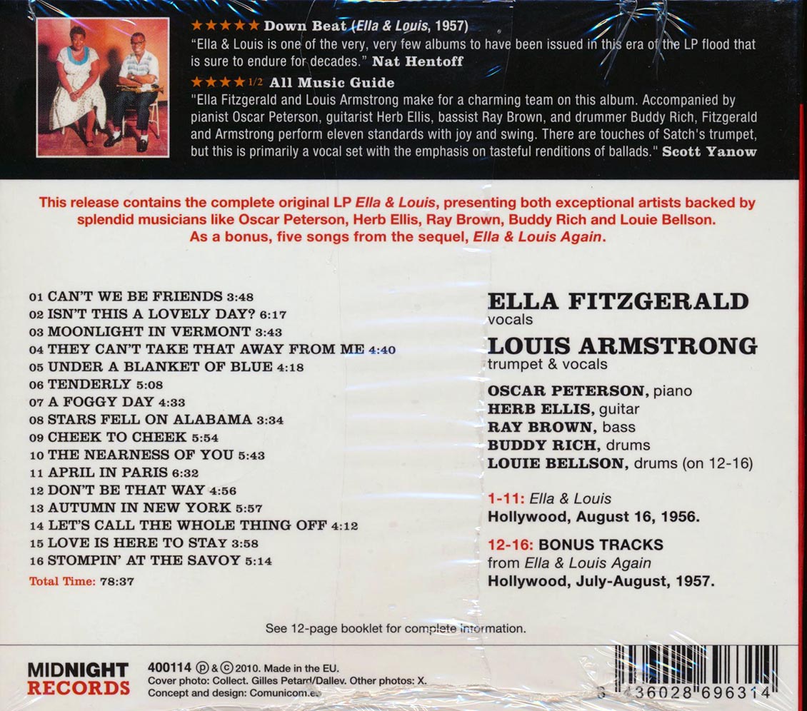 Ella Fitzgerald, Louis Armstrong - Ella & Louis (+ 6 bonus tracks) (incl. 12-page booklet)