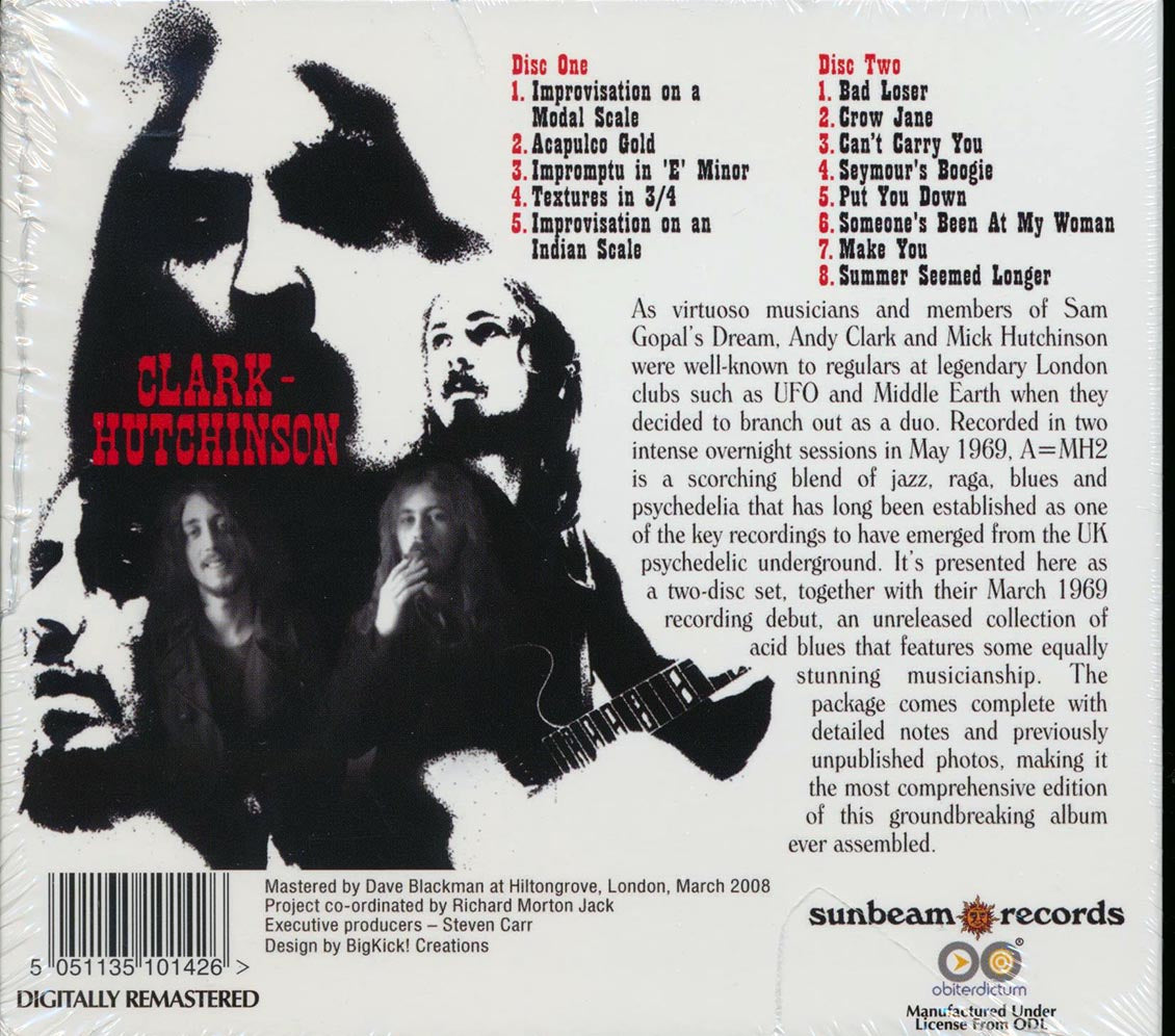 Clark Hutchinson - A=MH2: Expanded (2xCD) (incl. large booklet) (deluxe 3-fold digipak) (remastered)