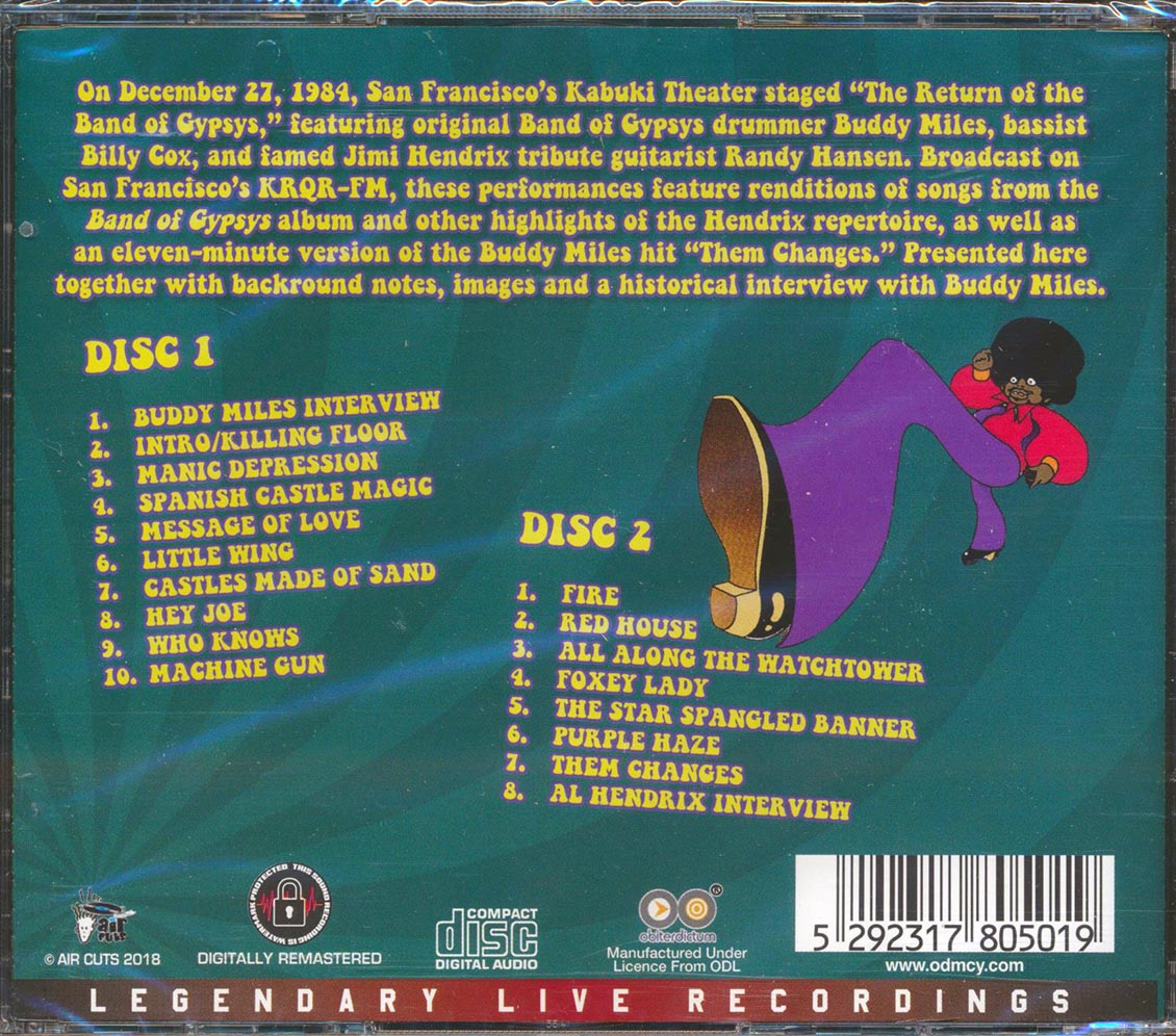 The Band Of Gypsys - San Francisco '84: Return Of The Band Of Gypsys (incl. 8-page booklet) (remastered)