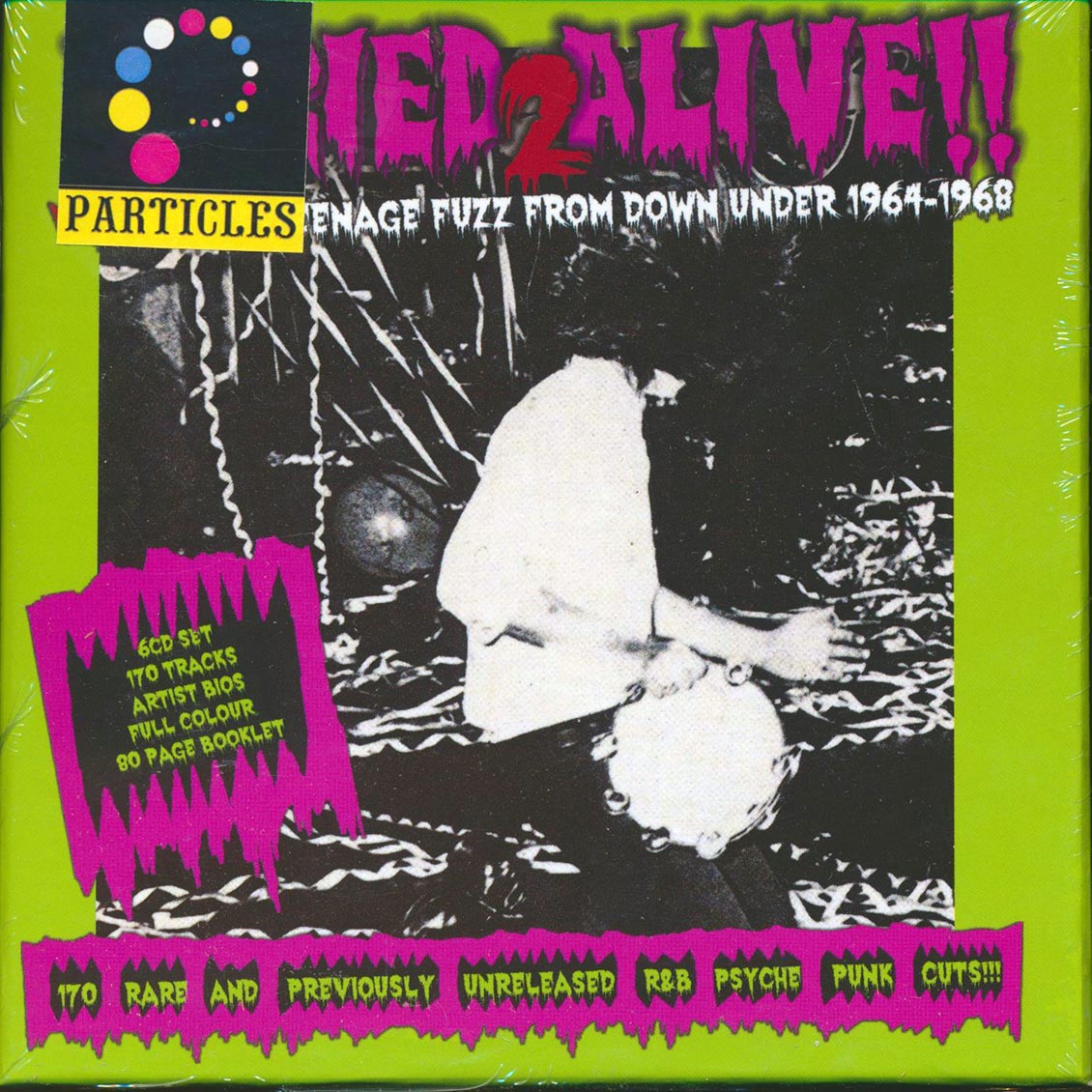 Python Lee Jackson, The Pink Finks, The Clique, The Chimney Sweeps, Etc. - Buried Alive 2!! More Demented Teenage Fuzz From Down Under 1964-1968 (170 tracks) (ltd. ed.) (6xCD) (box set) (incl. 80-page booklet) (remastered)