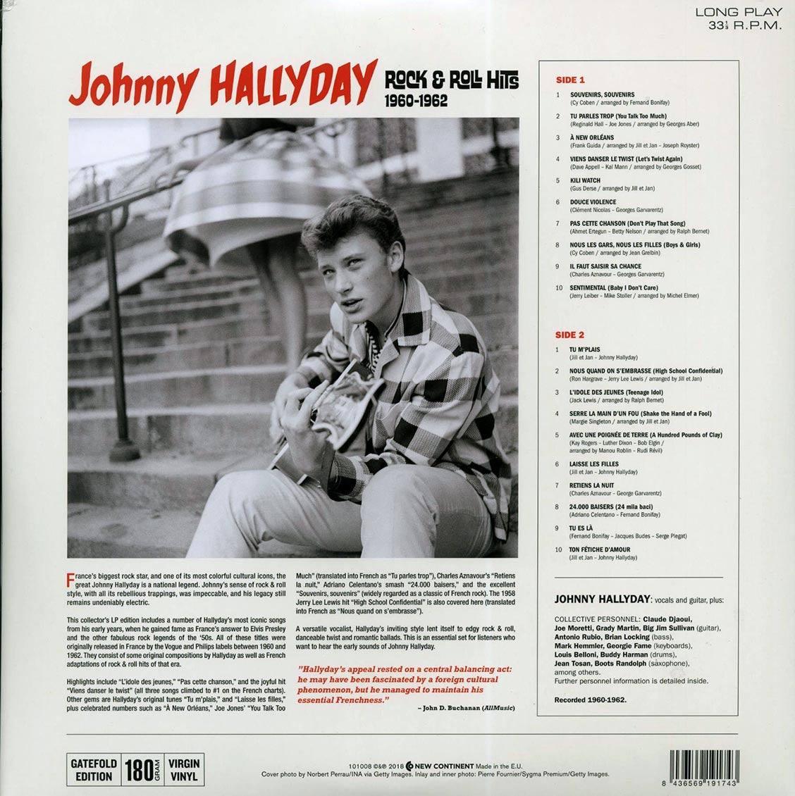 Johnny Hallyday - Rock & Roll Hits 1960-1962 (ltd. ed.) (180g) (High-Def VV)