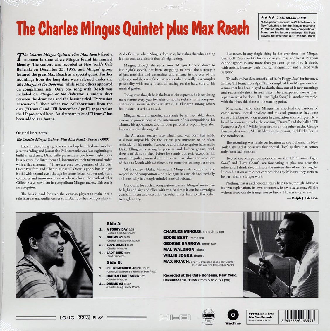 The Charles Mingus Quintet, Max Roach - The Charles Mingus Quintet Plus Max Roach (DMM) (ltd. ed.) (180g) (High-Def VV) (remastered)