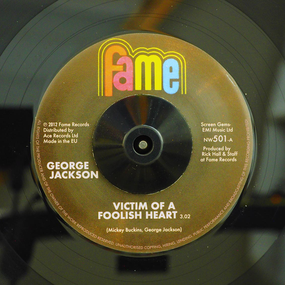 George Jackson - Victim Of A Foolish Heart  /  George Jackson - Getting The Bills (but No Merchandise) (ltd. 500 copies made)