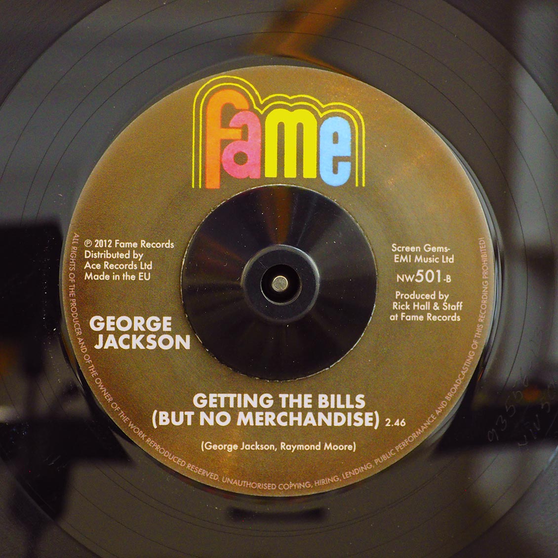 George Jackson - Victim Of A Foolish Heart  /  George Jackson - Getting The Bills (but No Merchandise) (ltd. 500 copies made)