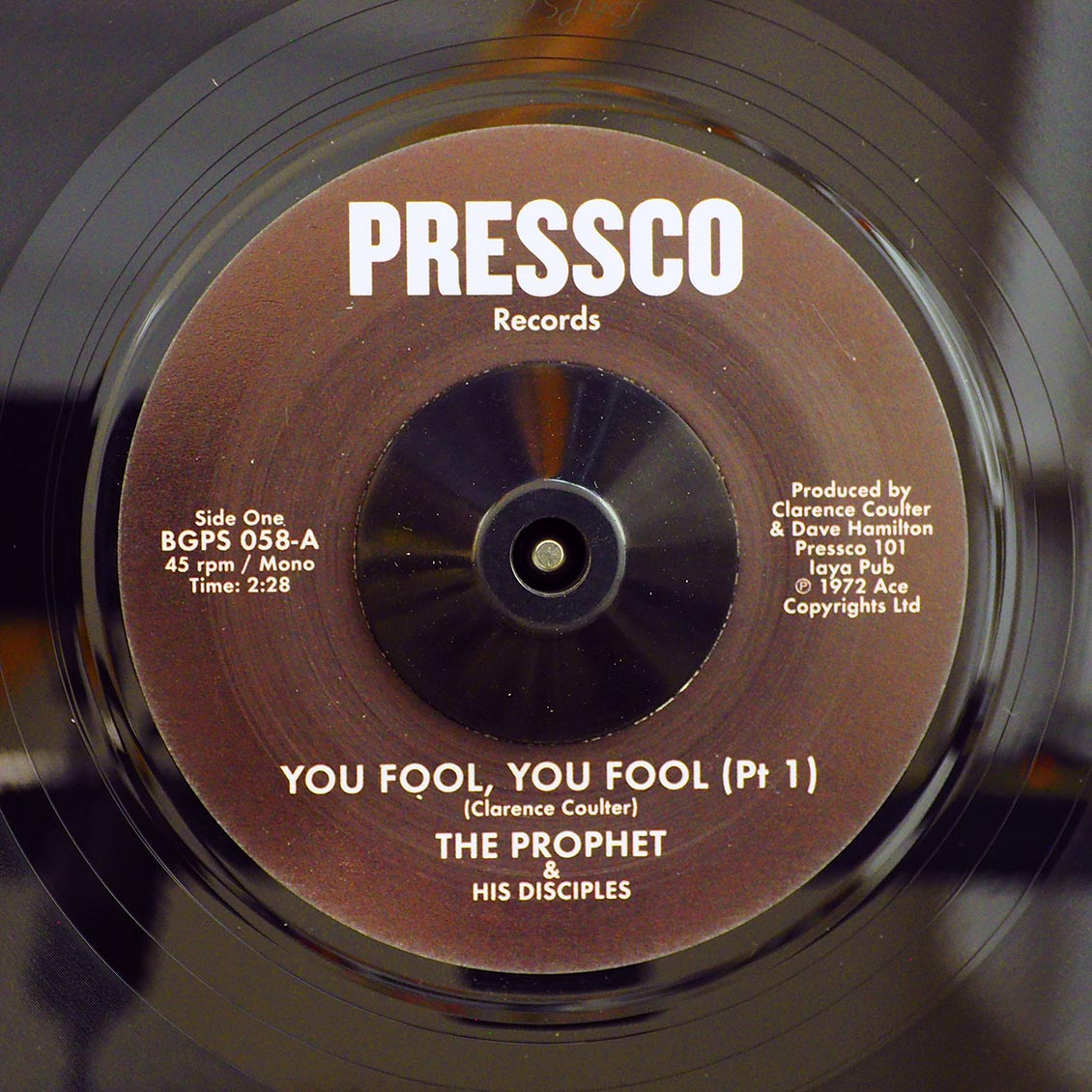 The Prophet & His Disciples - You Fool, You Fool (Part 1)  /  The Prophet & His Disciples - You Fool, You Fool (Part 2) (ltd. 500 copies made)