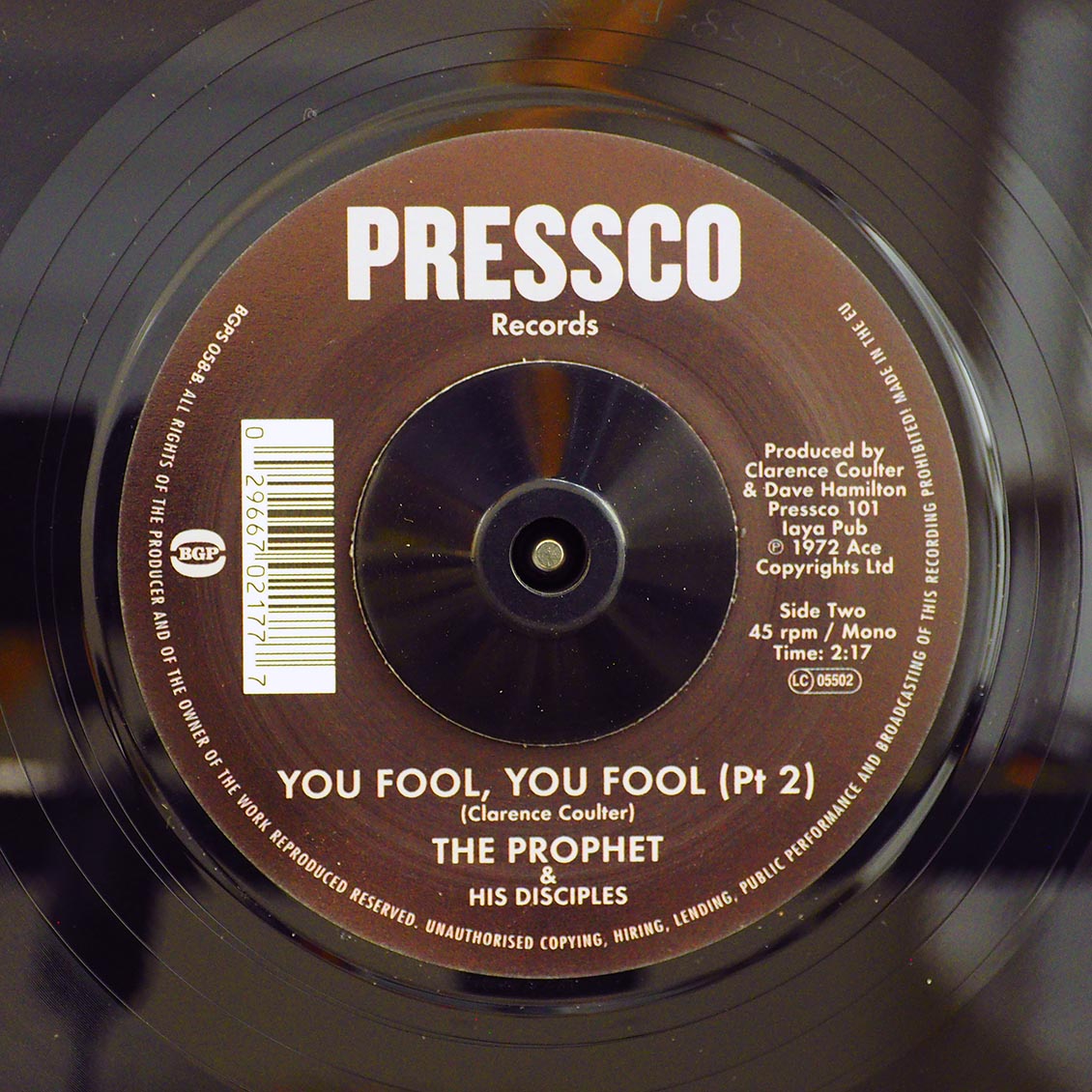 The Prophet & His Disciples - You Fool, You Fool (Part 1)  /  The Prophet & His Disciples - You Fool, You Fool (Part 2) (ltd. 500 copies made)