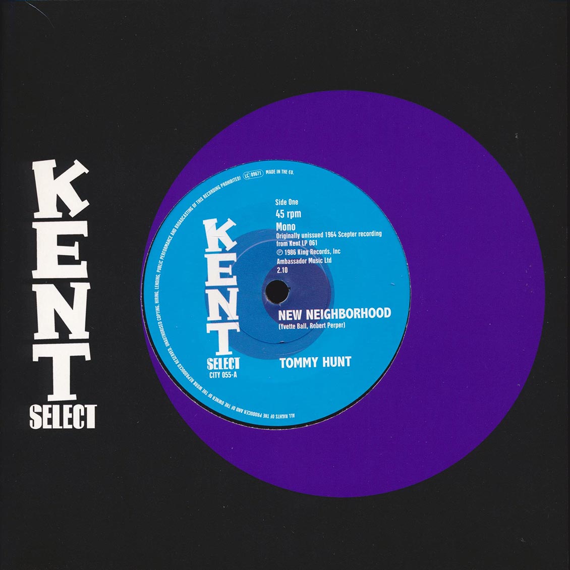 Tommy Hunt - New Neighbourhood  /  Tonny Hunt - I'm Lonely For You