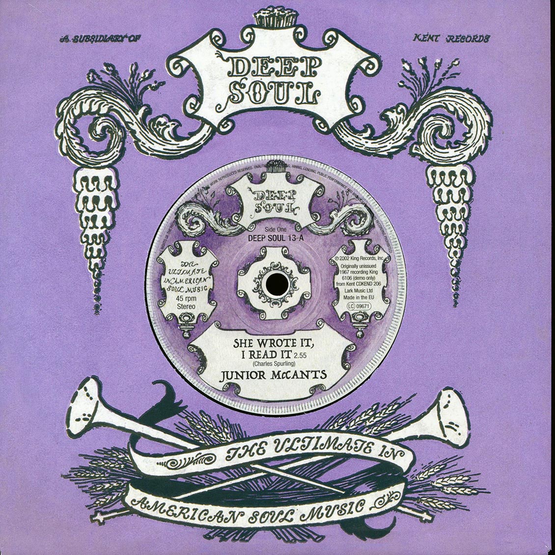 Junior McCants - She Wrote It, I Read It  /  Johnny Soul - Fall In These Arms Of Mine