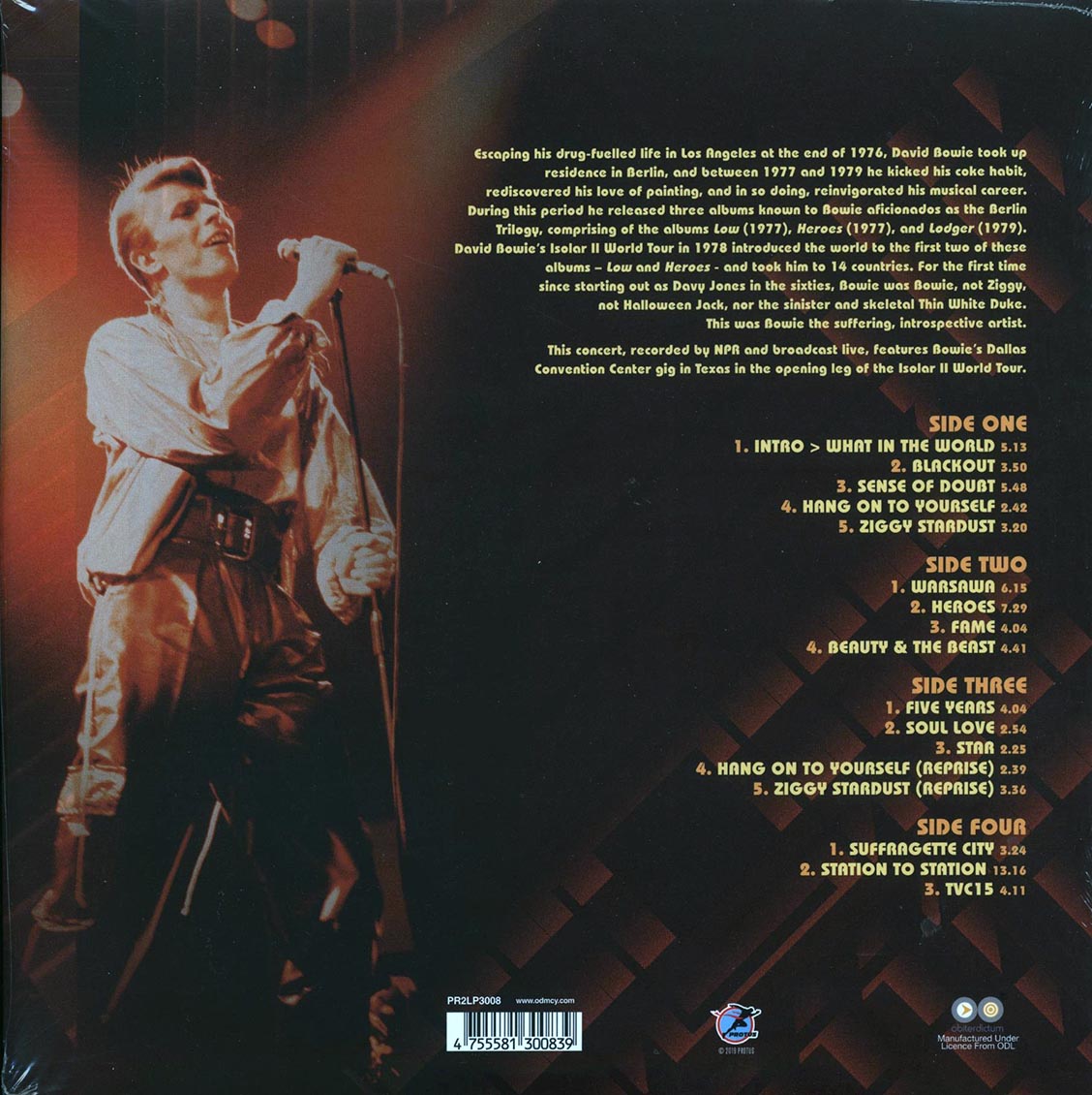 David Bowie - Dallas 1978 Isolar II World Tour (ltd. ed.) (2xLP) (180g)