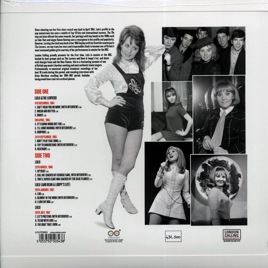 Lulu & The Luvvers - Best Of 1964-1967 Live (ltd. 500 copies made) (180g) (colored vinyl)