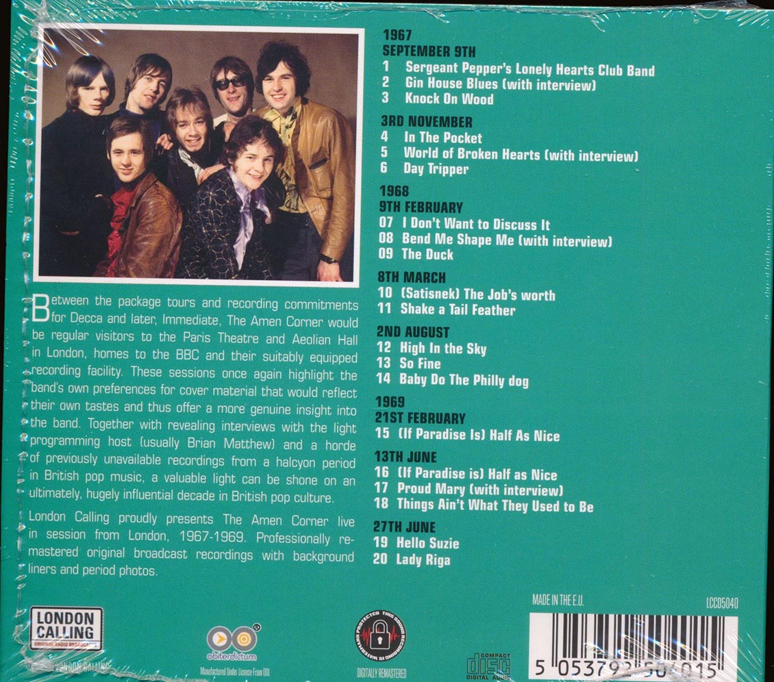 Amen Corner - Live On Air '67-'69 (incl. 8-page booklet) (remastered)