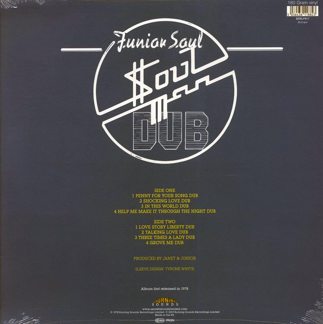 Junior Soul - Soul Man Dub (180g)