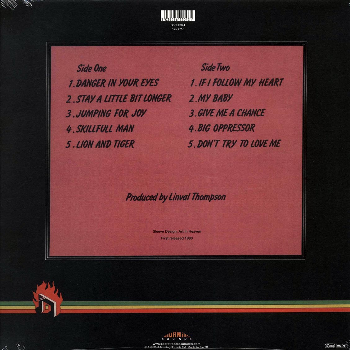 Linval Thompson - Follow My Heart (180g)