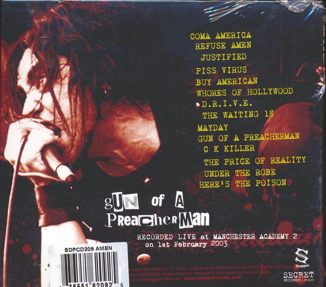 Amen - Gun Of A Preacher Man (deluxe 3-fold digipak)