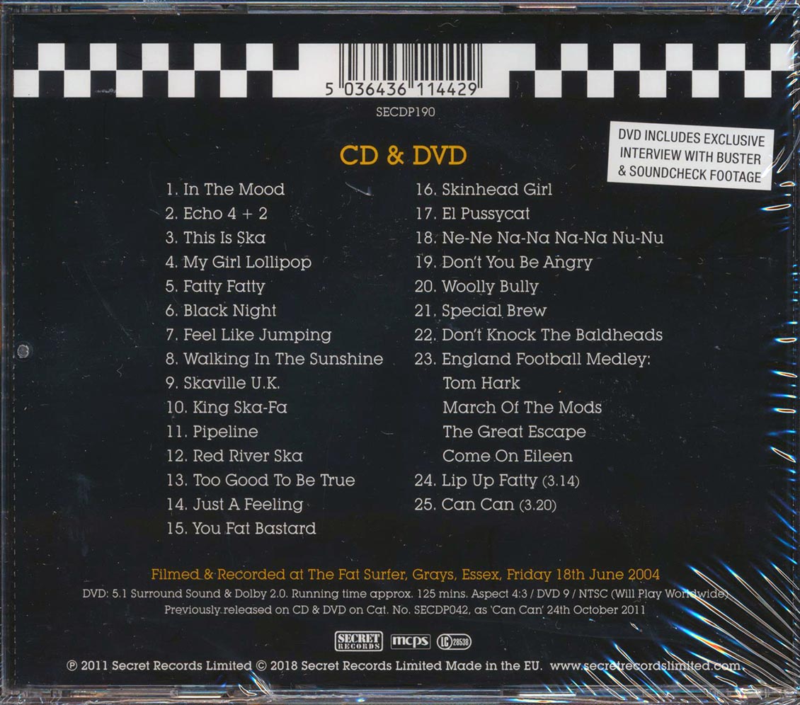 Bad Manners - Baldheads Live In Essex (incl. DVD)