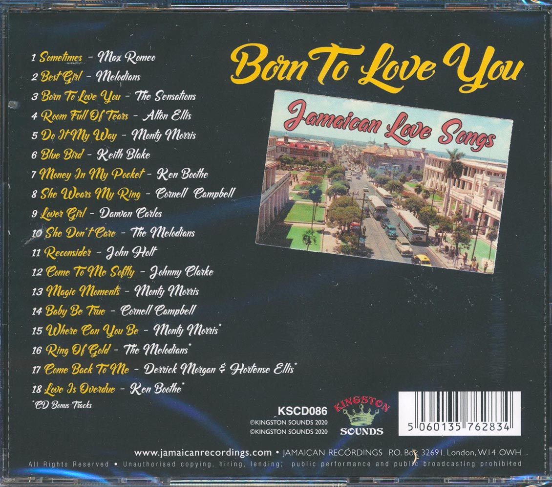 Alton Ellis, Ken Boothe, The Melodians, Etc. - Born To Love You: Jamaican Love Songs