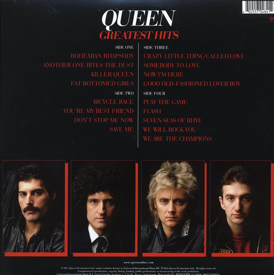 Queen - Greatest Hits (stereo) (2xLP) (incl. mp3) (180g) (remastered)