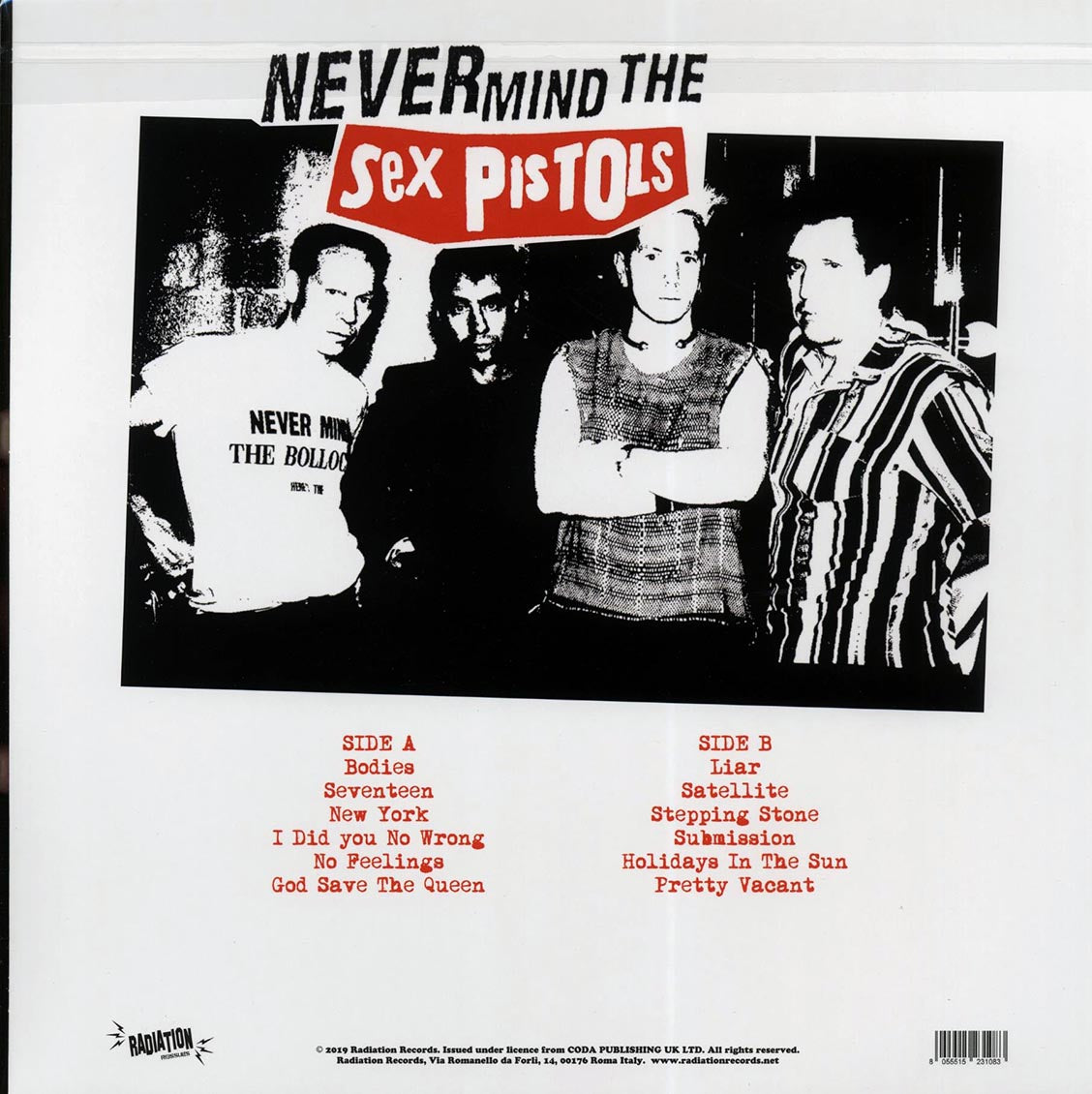 Sex Pistols - Never Mind The Sex Pistols: Here Comes The Filthy Lucre, Live At Stadio Olimpico, Roma, Italy July 10th 1996