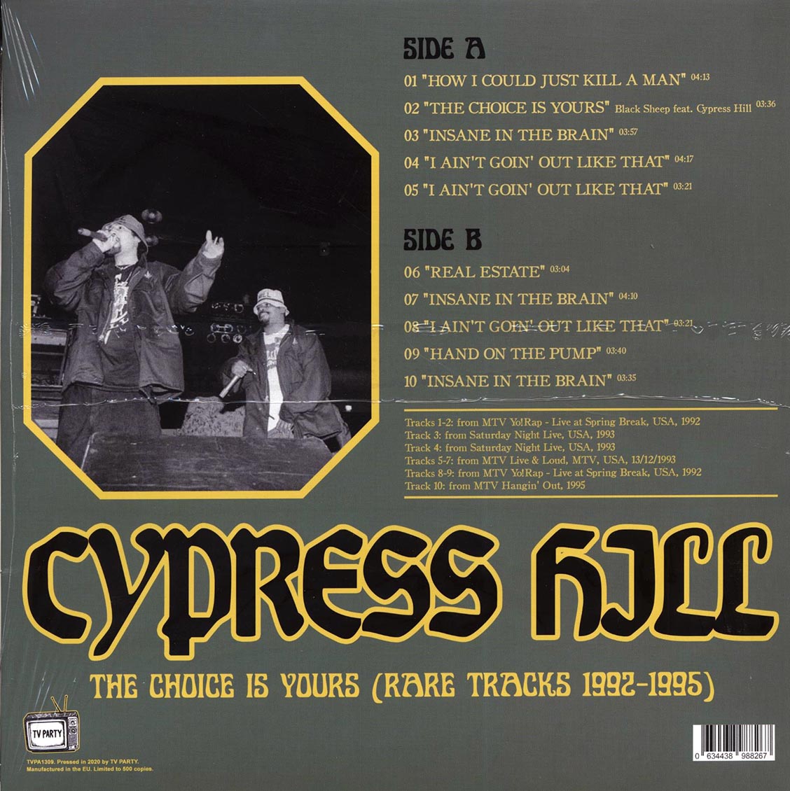 Cypress Hill - The Choice Is Yours: Rare Tracks 1992-1995 (ltd. 500 copies made)