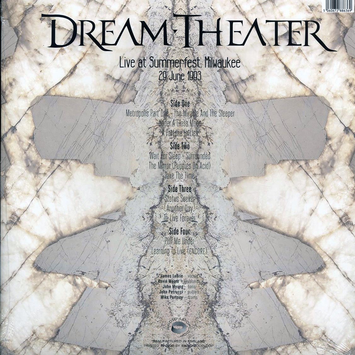 Dream Theater - Live At Summerfest, Milwaukee 20 June 1993 (2xLP)