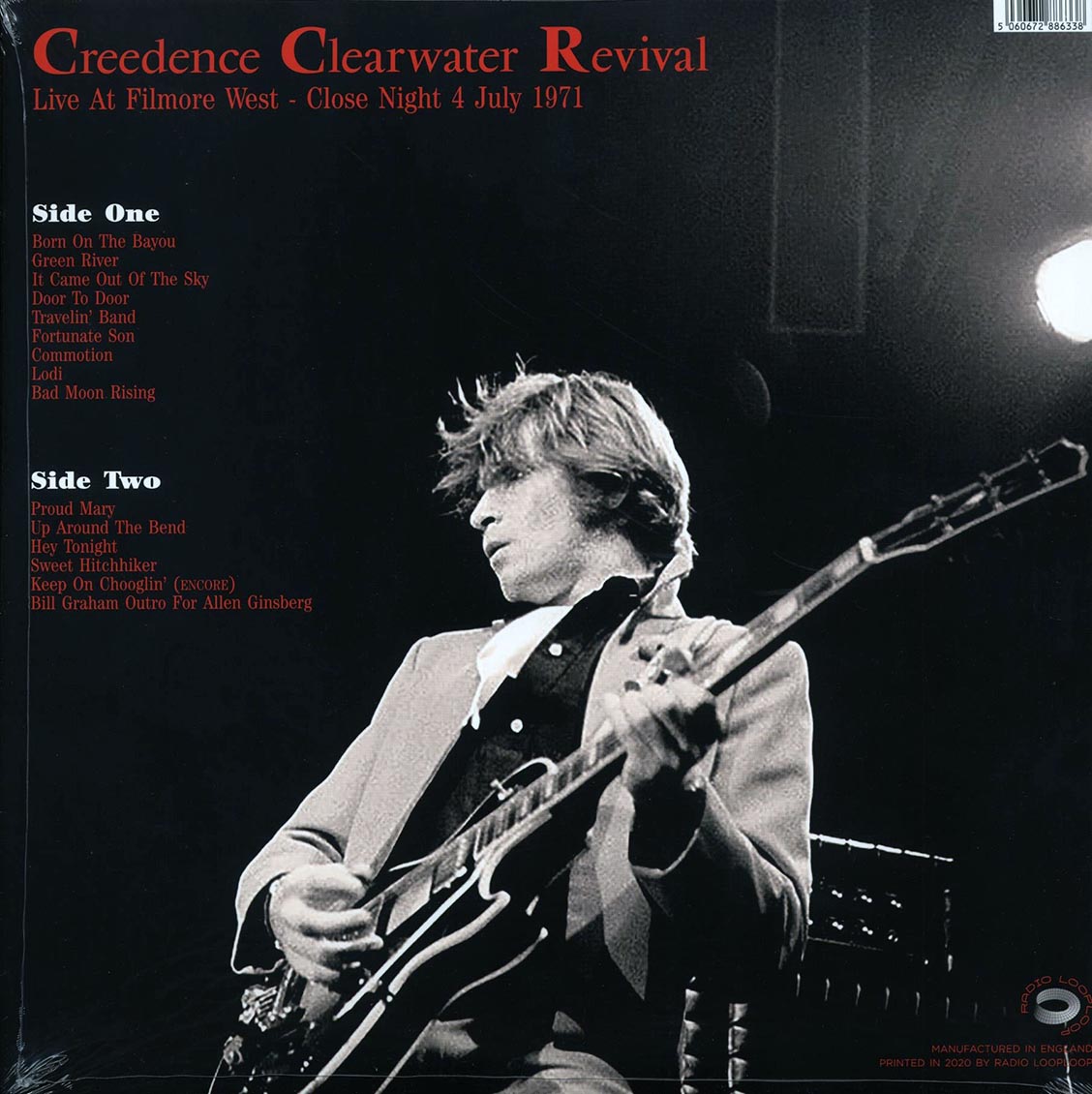 Creedence Clearwater Revival - Live At Fillmore West: Close Night 4 July 1971