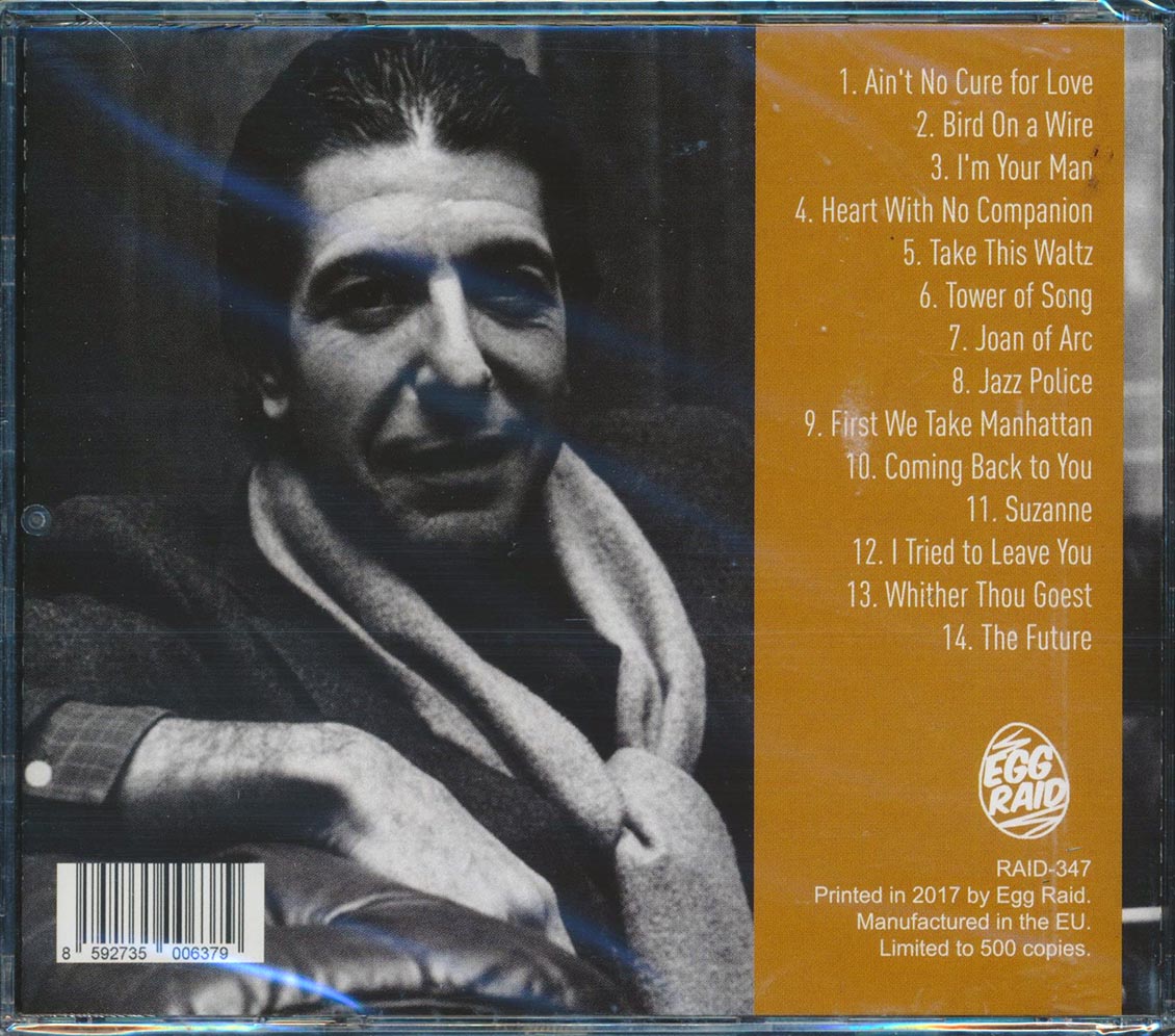Leonard Cohen - Toronto Radio Broadcast 1988: Live At The Massey Hall In Toronto, November 9th, 1988 (ltd. 500 copies made)