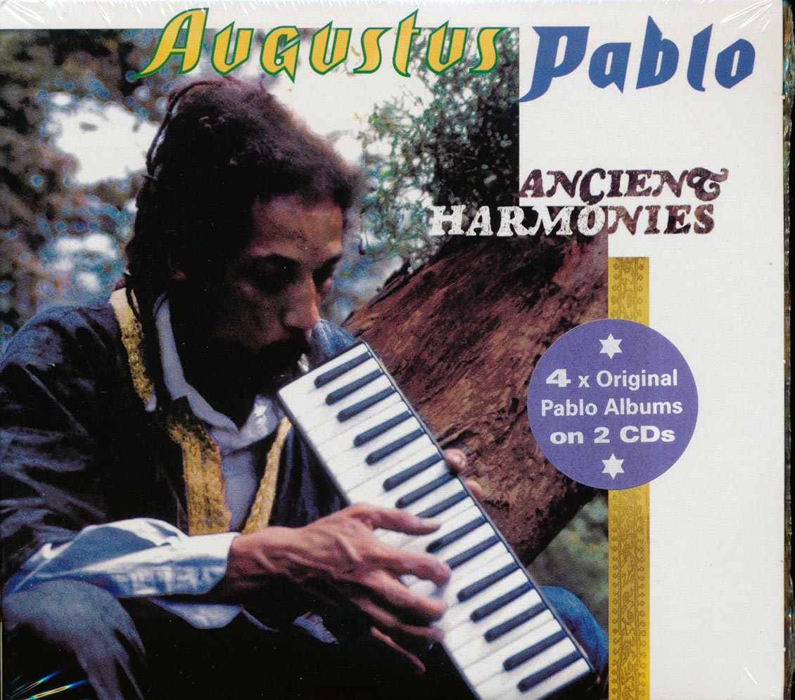 Augustus Pablo - Ancient Harmonies: Blowing With The Wind + Rockers Comes East + One Step Dub + Rising Sun (4 albums on 2 CDs) (39 tracks) (2xCD) (deluxe 3-fold digipak)