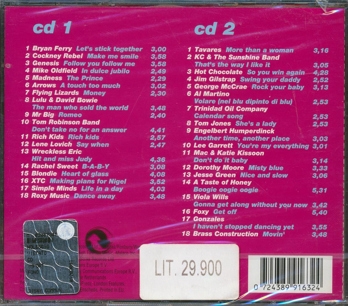 Genesis, Hot Chocolate, XTC, Roxy Music, Etc. - Greatest Hits Of The 70s Volume 4 (36 tracks) (2xCD)