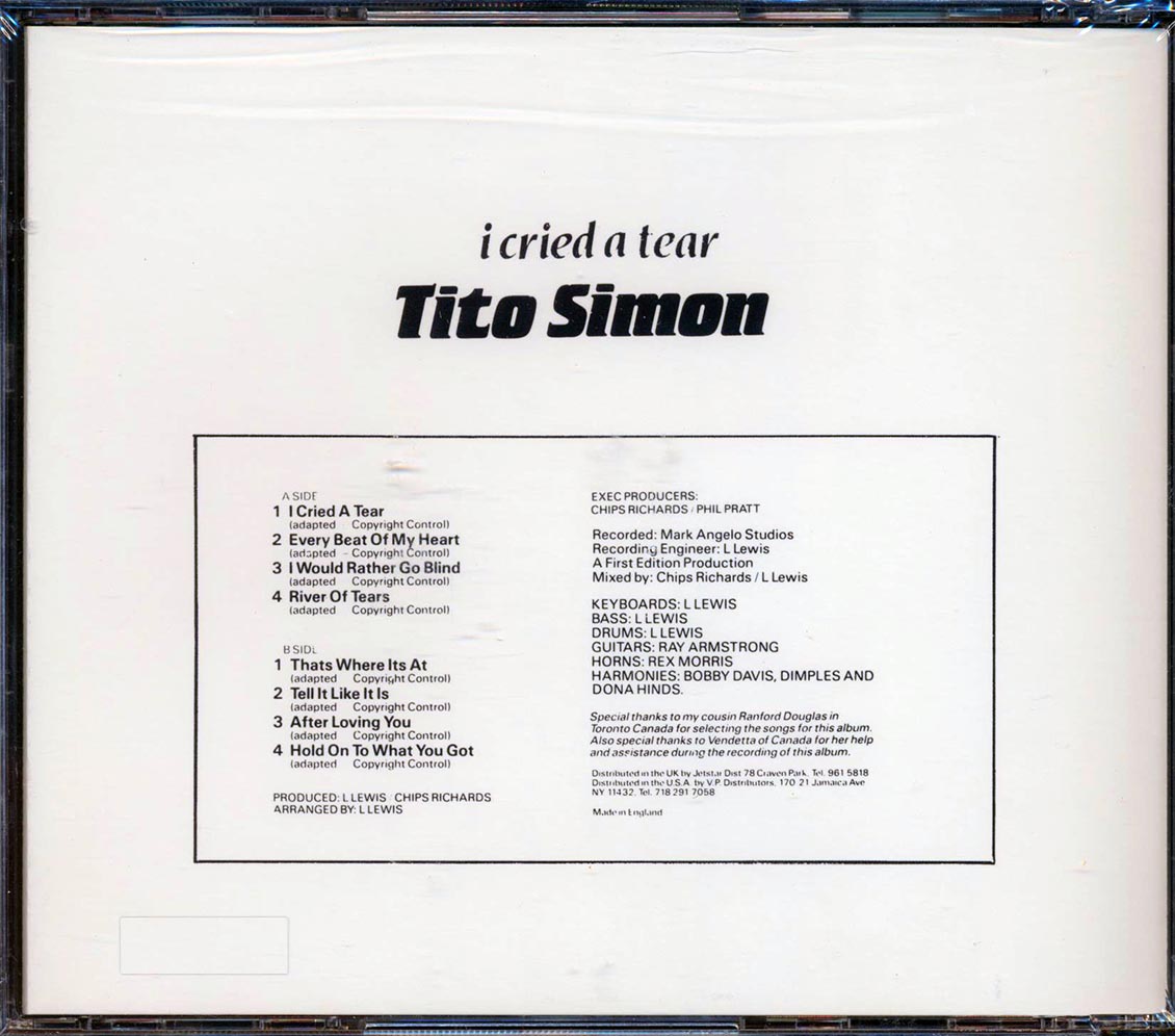 Tito Simon - I Cried A Tear