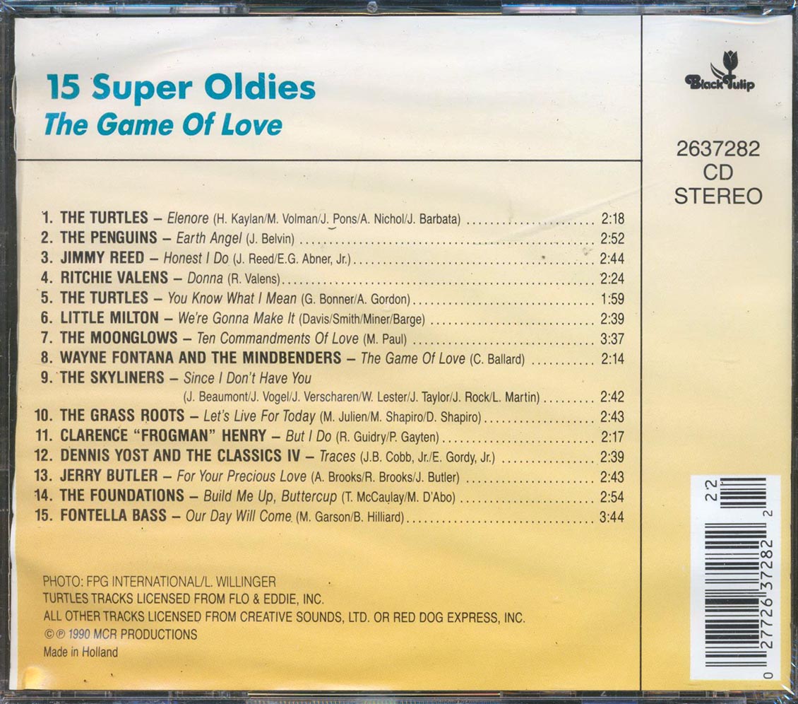 Ritchie Valens, The Turtles, The Moonglows, The Grass Roots, Etc. - 15 Super Oldies: The Game Of Love