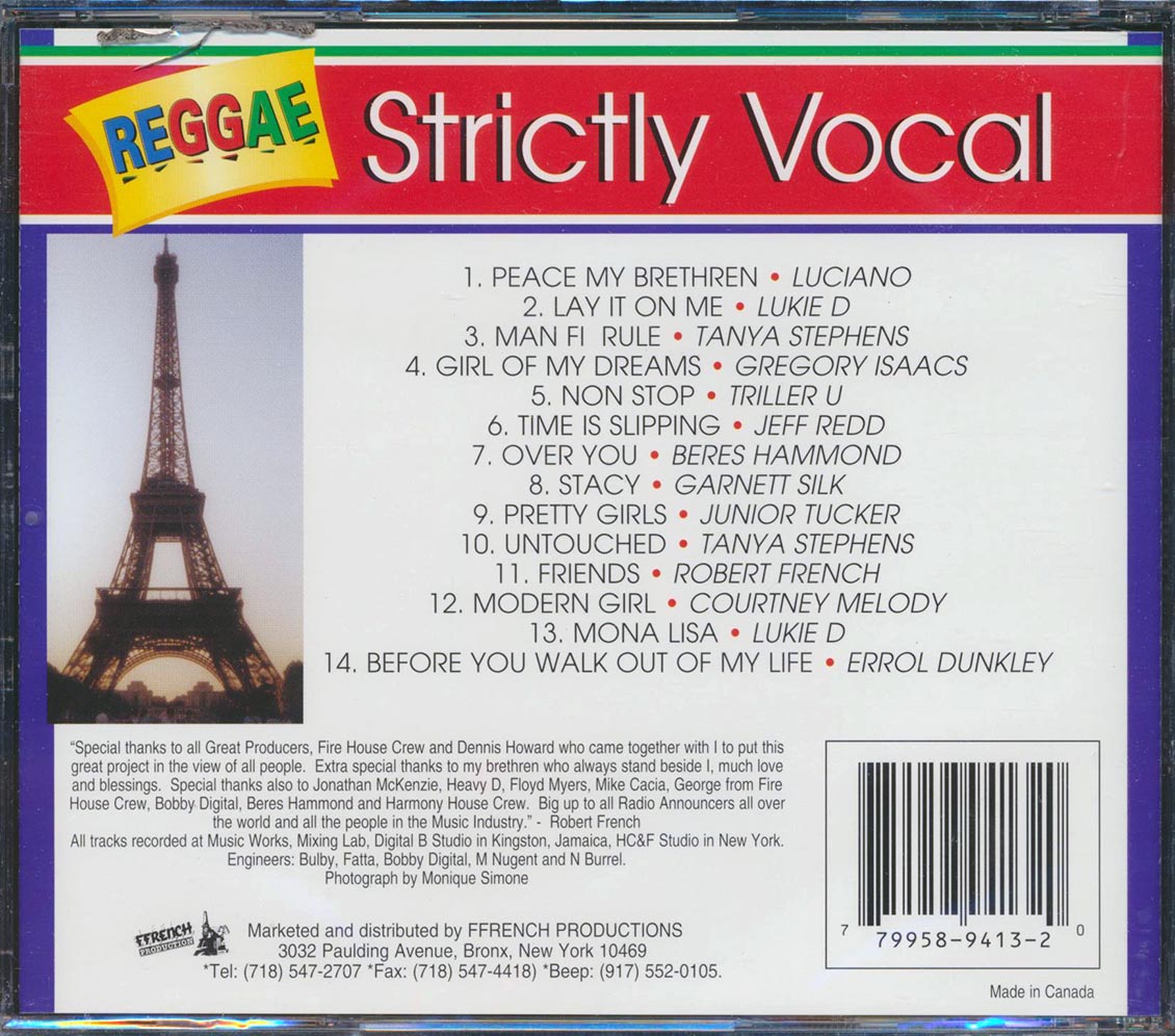 Gregory Isaacs, Luciano, Courtney Melody, Etc. - Reggae Strictly Vocal