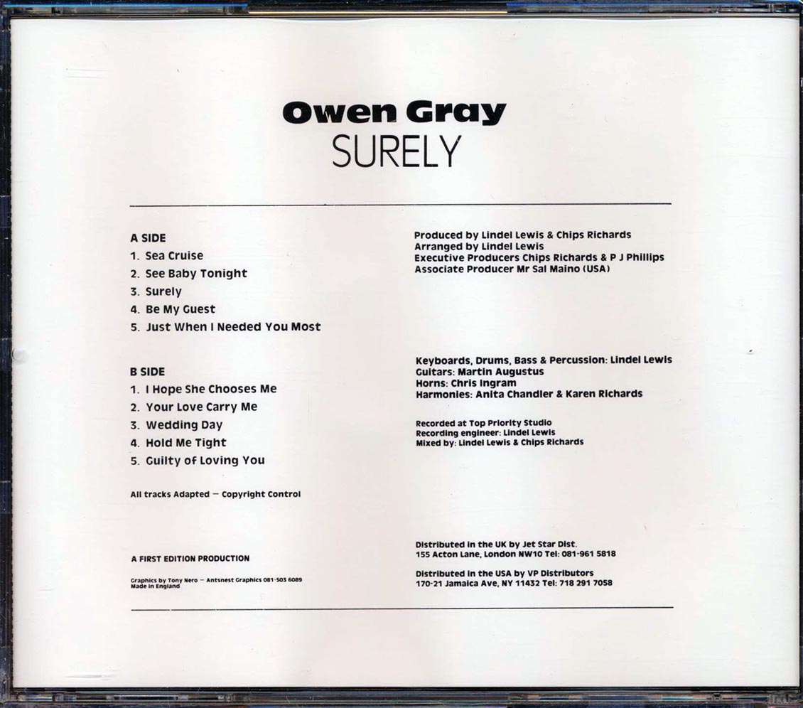 Owen Gray - Surely