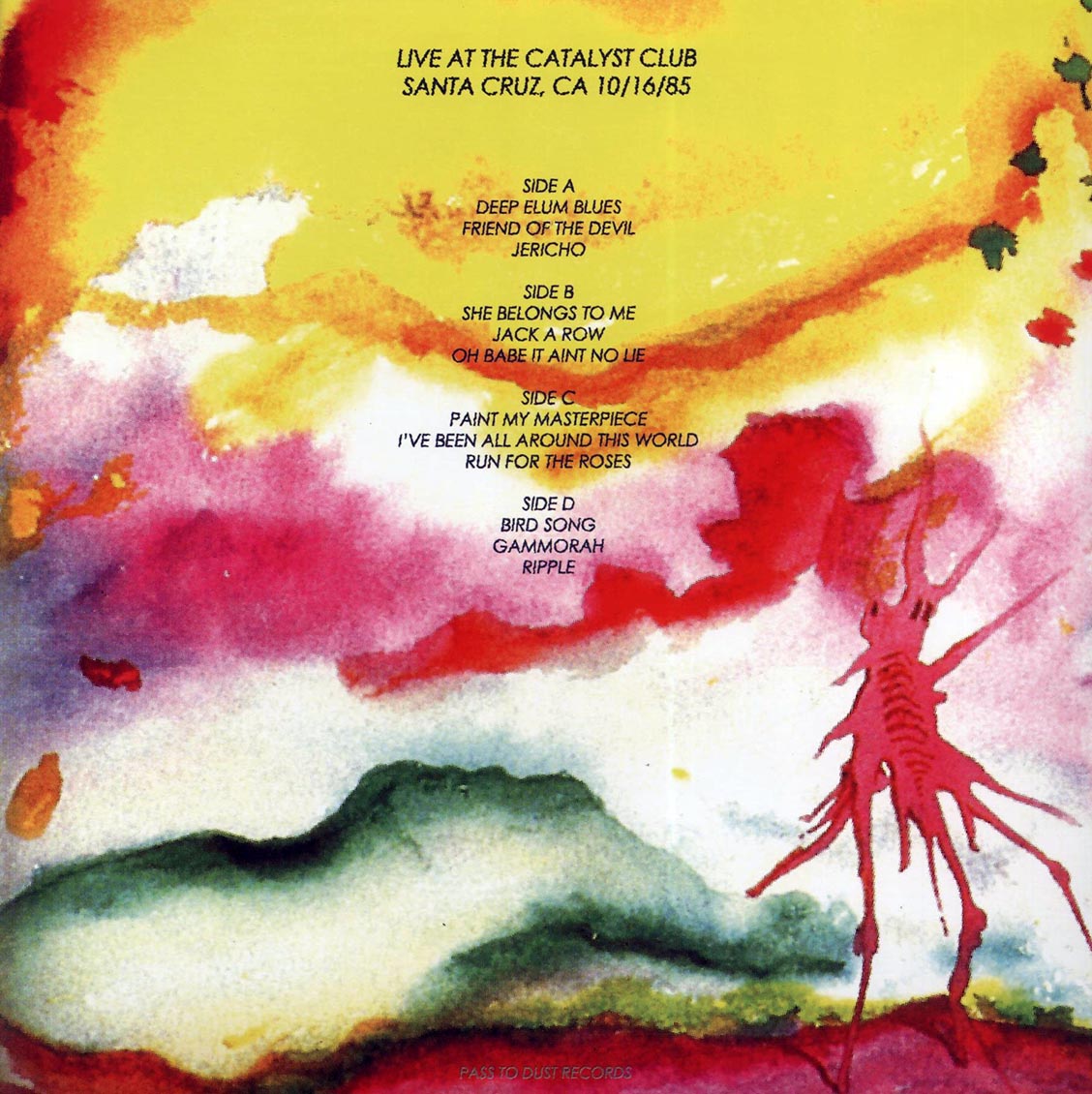 Jerry Garcia - Comin' Up For Air (2xLP)