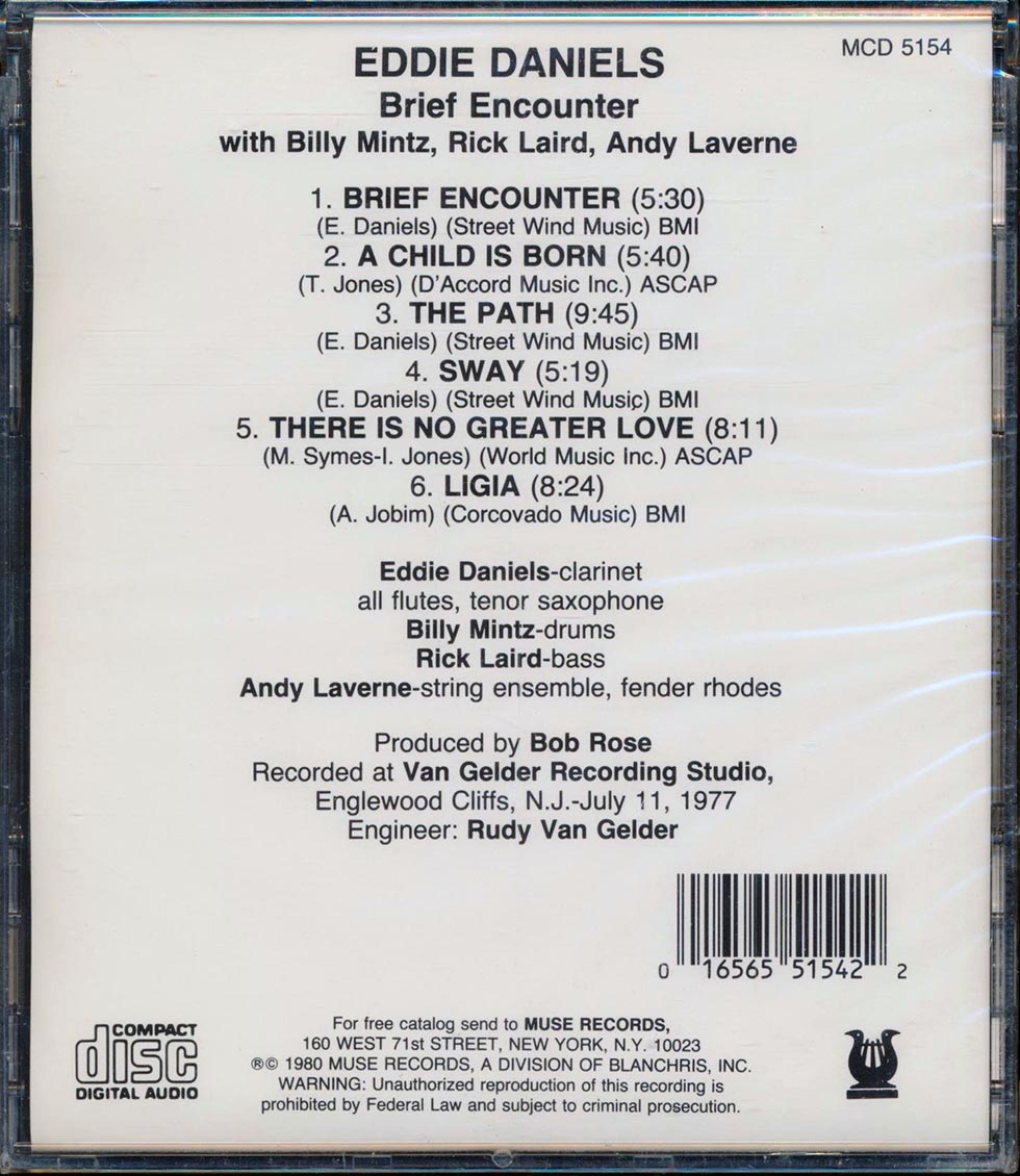 Eddie Daniels - Brief Encounter