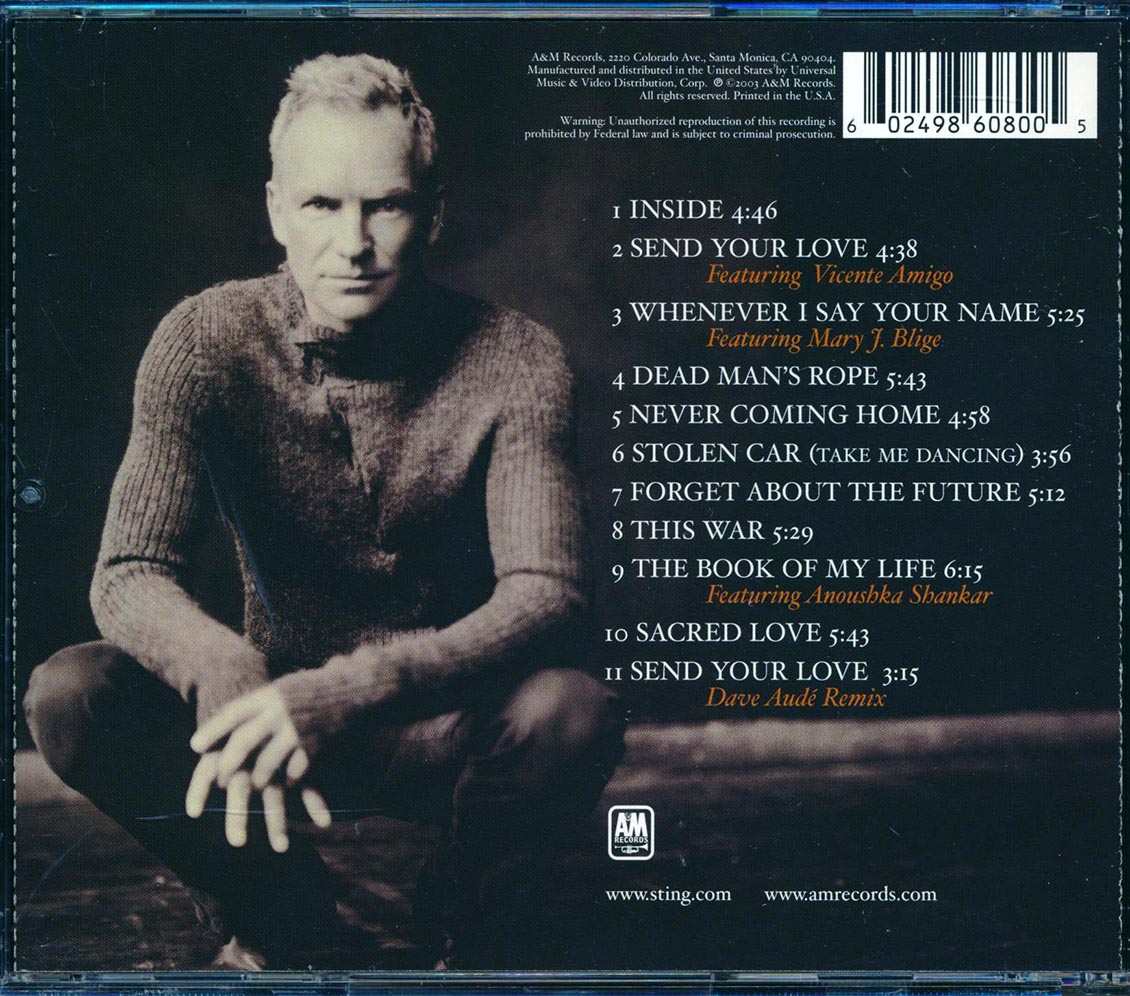 Sting - Sacred Love (promo)
