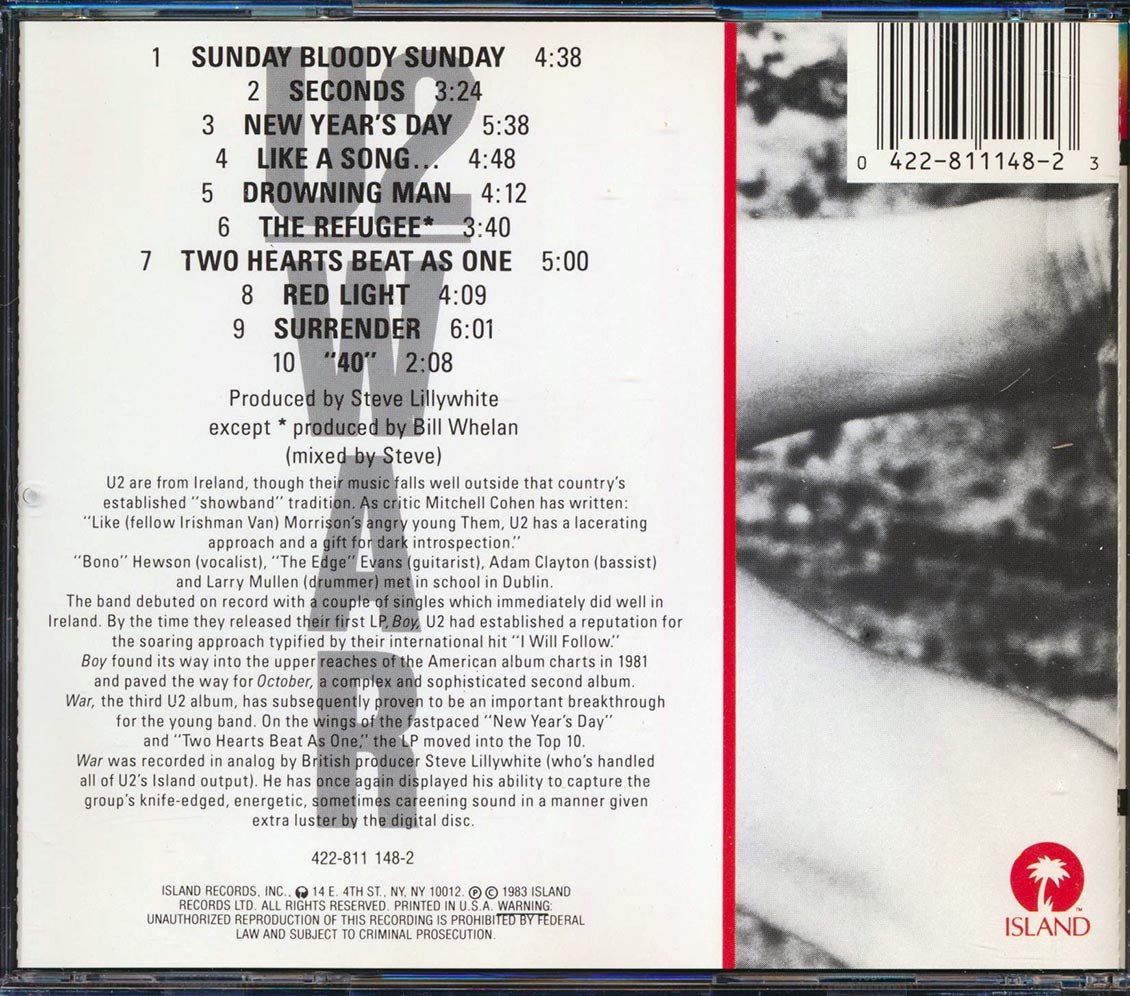 U2 - War (marked/ltd stock)