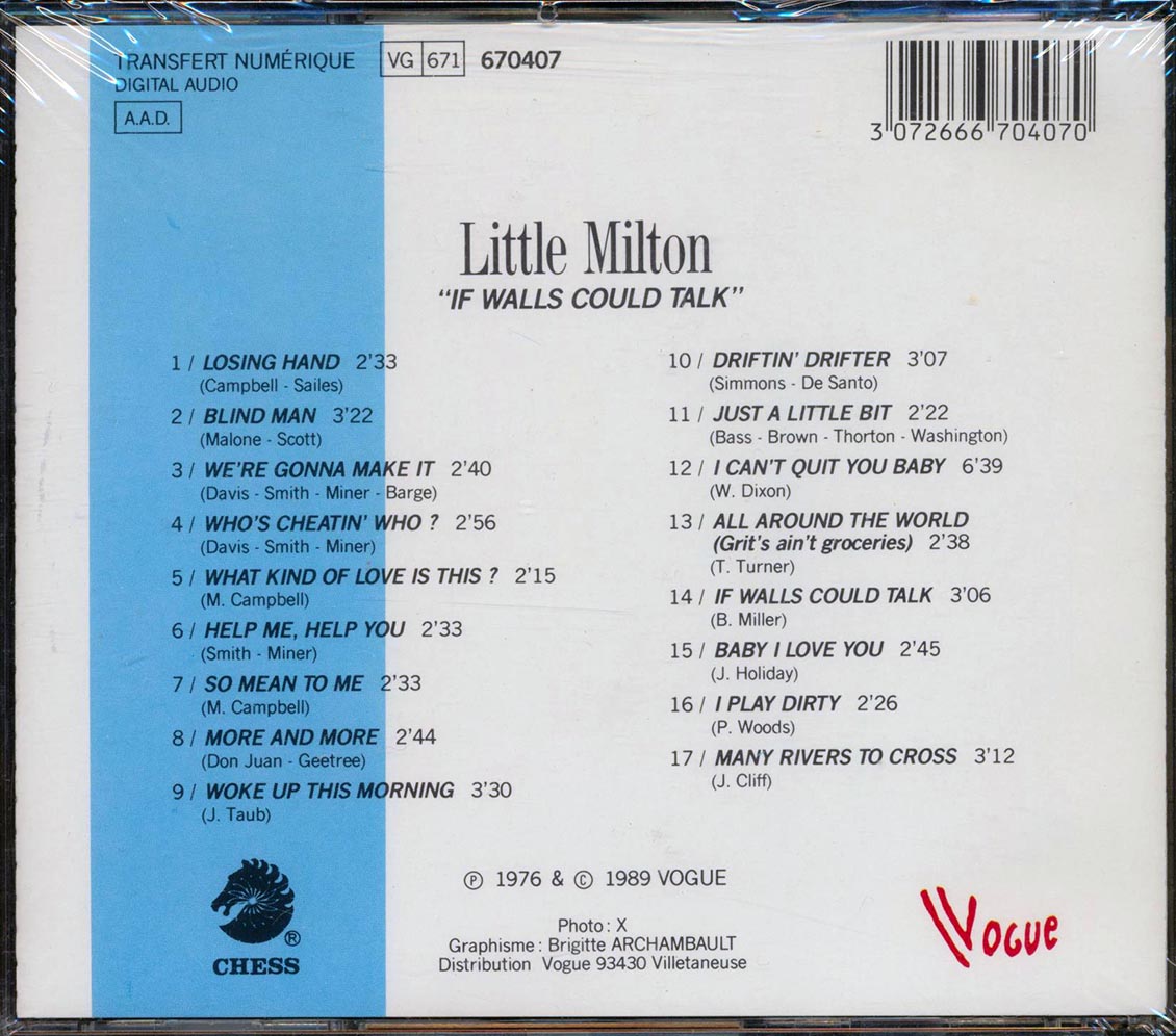 Little Milton - If Walls Could Talk