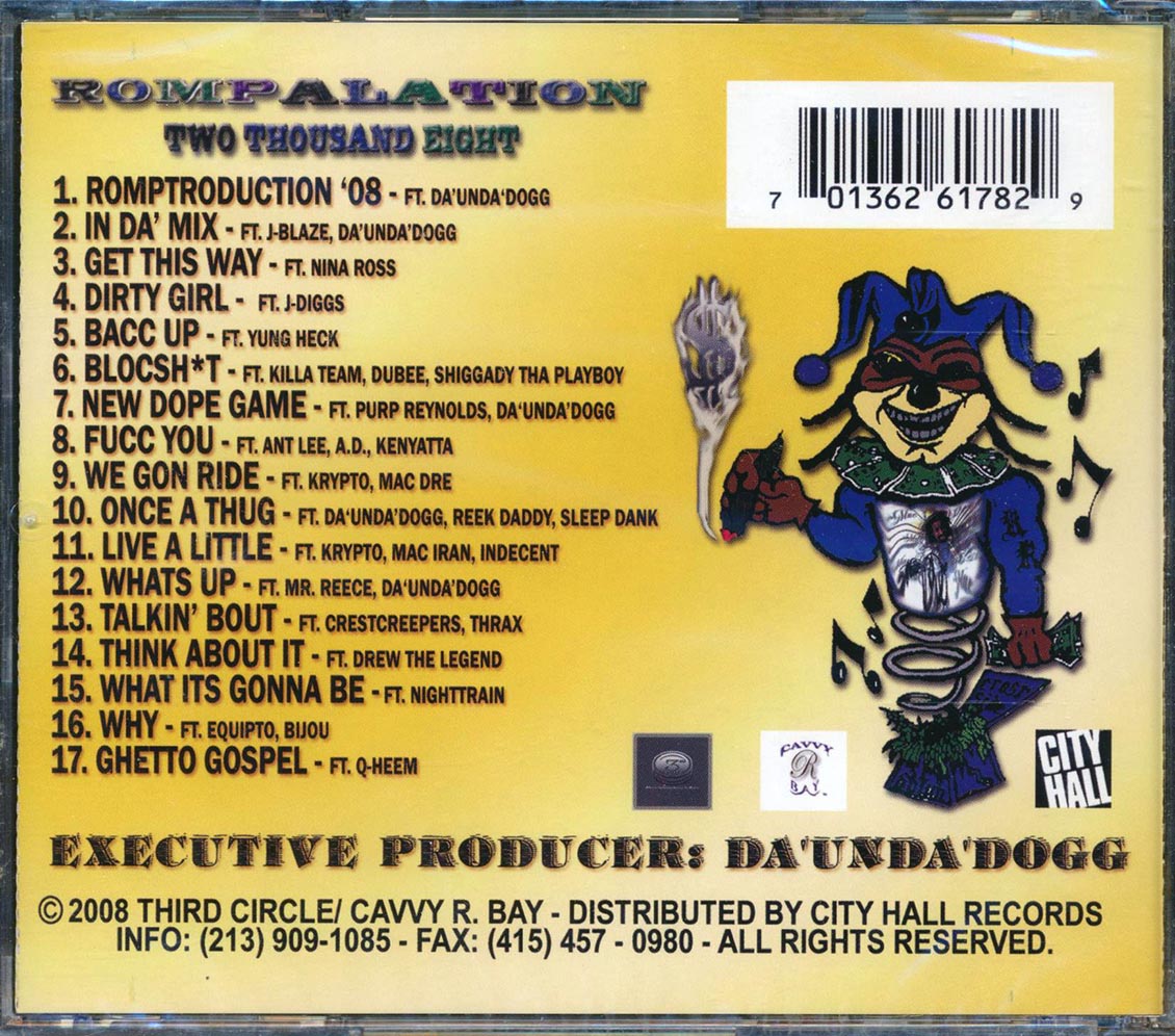 Mac Dre, J-Diggs, Purp Reynolds, Etc. - Rompalation: In Honor Of Mac Dre, Two Thousand Eight