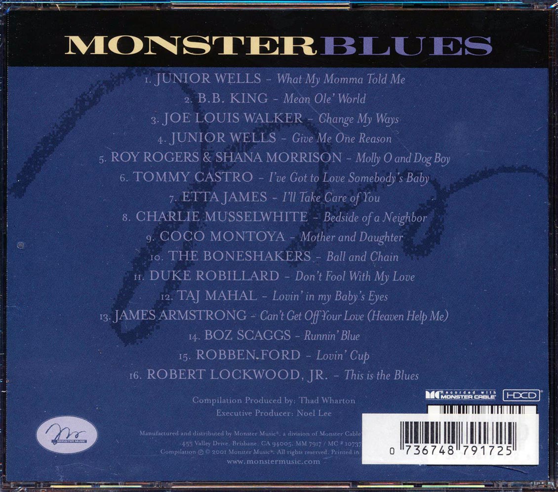 Junior Wells, BB King, Etta James, Boz Scaggs, Etc. - Monster Blues