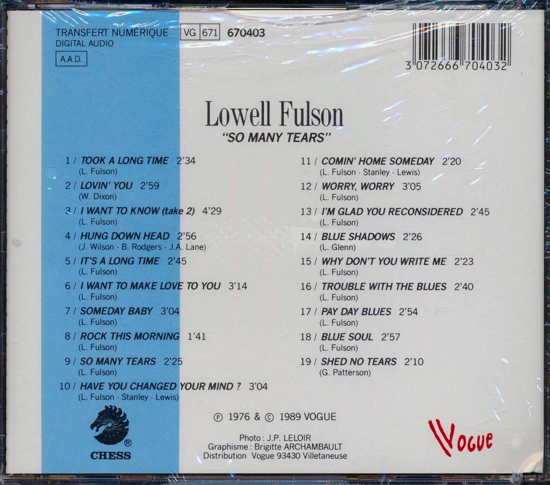 Lowell Fulson - So Many Tears
